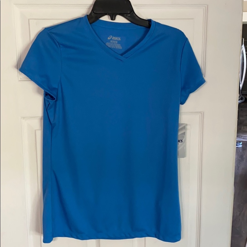 ASICS blue shirt sleeve tee NWT